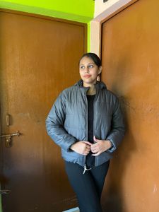 Stylish Grey Puffer Jacket
