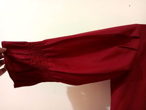 Women&#39;s Maroon Top