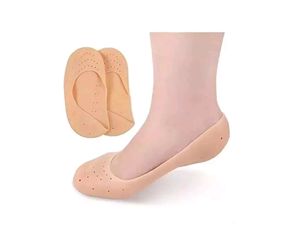 Pack Of 2 Silicon Anti Heel Crack Half Socks