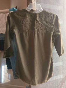 Olive Green Blouse