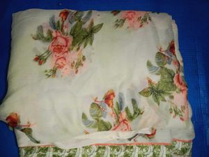 Elegant Floral Print Saree