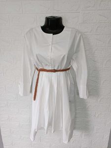 Imported White Shirt Dress
