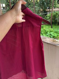 Women Maroon Top