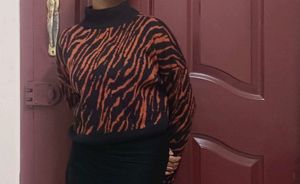 Stylish Animal Print Sweater