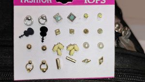 Stud Earring Set - 12 Pairs