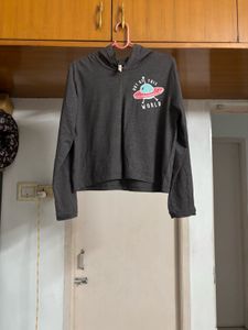 Gray Graphic Hoodie