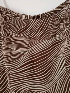 Brown Below Knee Length Skirt