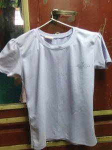Light Purple Puff Sleeve Tee