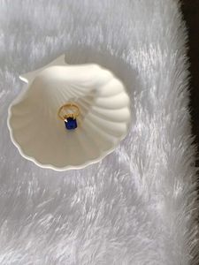 Blue Stone Gold Ring