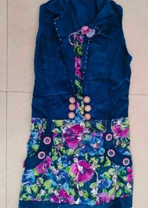 Girls Sequence Work Dress