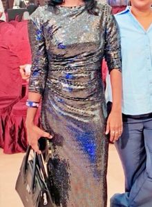 Sparkling Silver Party Dress