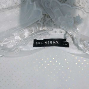 White Lace Detachable Collar