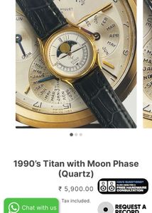 Titan Moon Phase 1990’s Vintage Watch