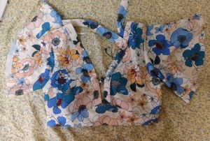 Floral Backless Top