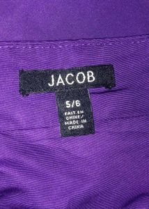 Women Lavender Imported Stripped Skater Dress Jaco