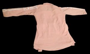 Stylish Peach Open-Front Top