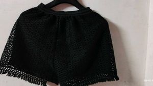 Women Black Lace Top