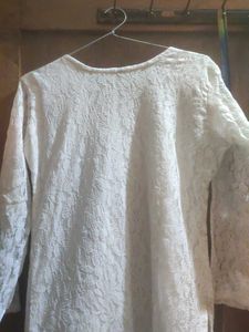 Elegant White Lace Dress