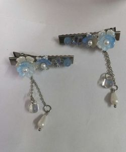 Blue Blossom Fairycore Dangle Hair Clips 💙🌸✨