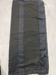 Stripped Grey Lightweight Saree