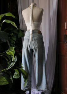 Wide Leg Embellished Jeans