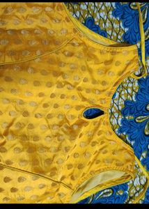 Saree With Sleeveless Blouse