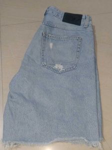Distressed Denim Jorts