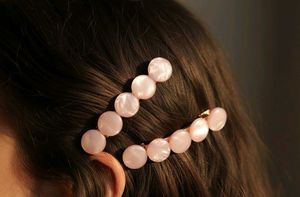 Pink Pearl Hair Clips (Set of 2) 🩷