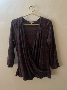 Deep V Neck Top Women