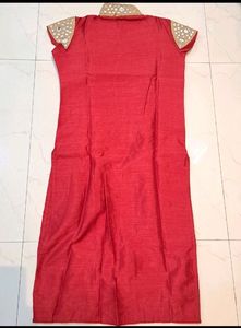 Mirror Silk Kurta Set Embroidery Work