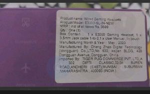 New Unused EKSA E3000 Gaming Wired Headset