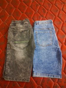 Two Pairs of Denim Shorts