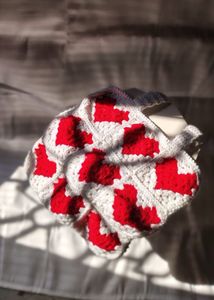 Crochet Heart Tote Bag
