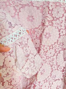 Pink High Quality Lace Top