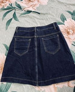 Denim Short Skirt