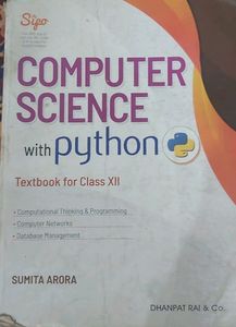 Computer Science Class 12th Sumita Arora