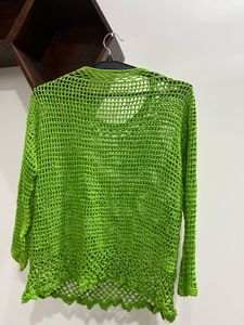 Green Crochet Top