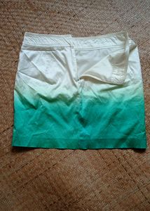 Mini Skirt, A Line, Silk Effect, Korean Skirt