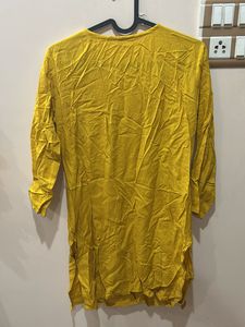 Yellow Short Kurti