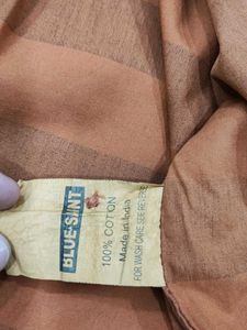 Blue Saint Orange Striped Casual Shirt