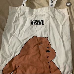 MINISO X WE BARE BEARS |CARTOON NETWORK | TOTE BAG