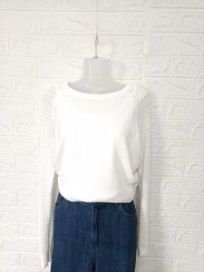 H&amp;M Knit White Jumper