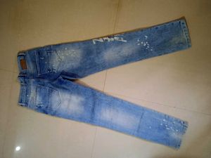 Distressed Denim Jeans