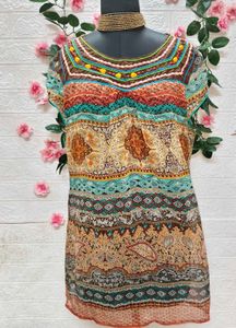 🎁Buy Two Get One Free🎁Boho Chic Top L Size
