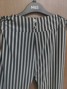 Striped High-Waisted Pants