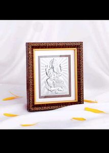 GIVA 999 Real Silver Ganpati Photo Frame