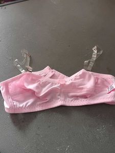 Pink Bra with Clear Straps