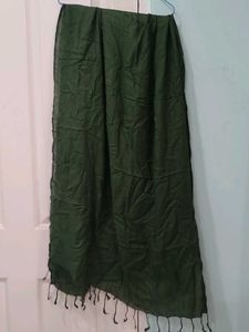 Green Cotton Stole