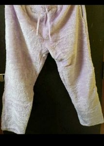 Soft Lavender Fuzzy Trousers