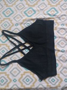 Black Crisscross Bralette